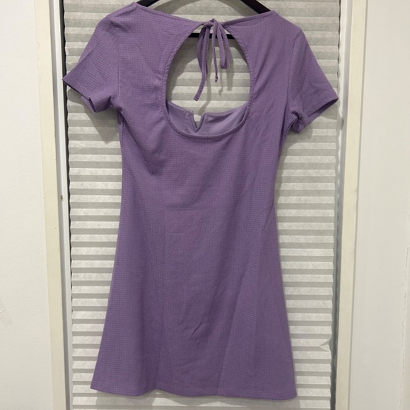 Purple Backless Mini Dress - Picture 2 of 3